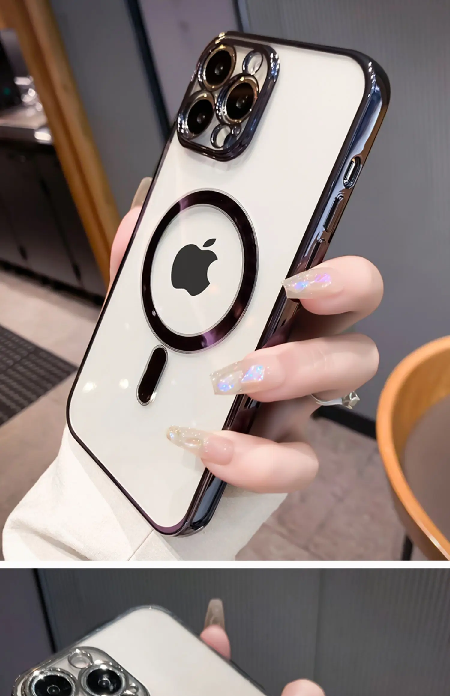 Магнитный чехол magsafeic для телефона с беспроводной зарядкой iPhone 14 Pro Max plus 13 max 12 11 магнитный чехлы