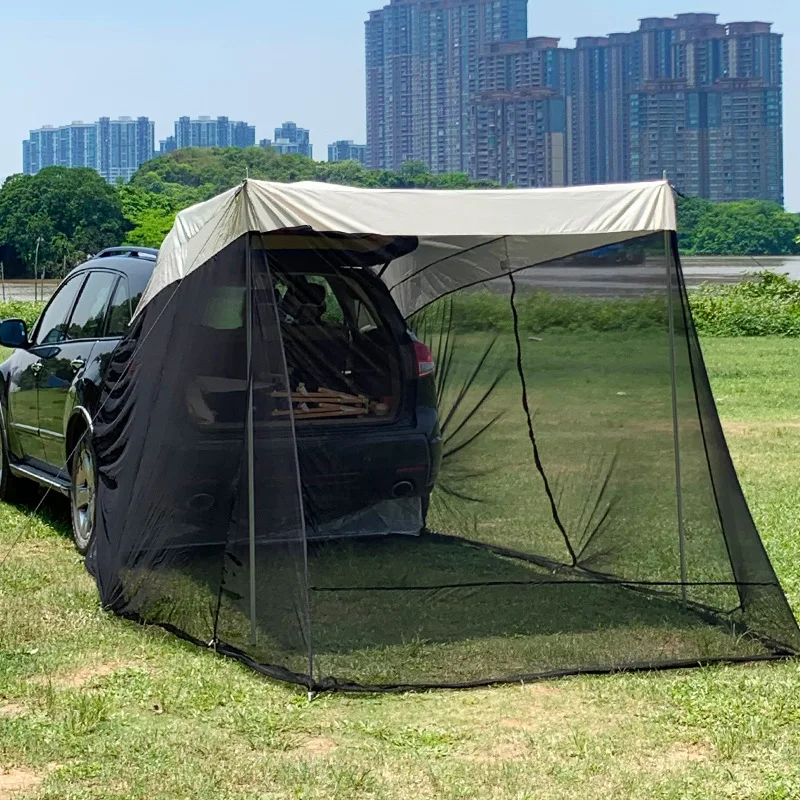 Outdoor Rear And Side Sunscreen waterproof And Ventilated Canopy Awning Car Tent