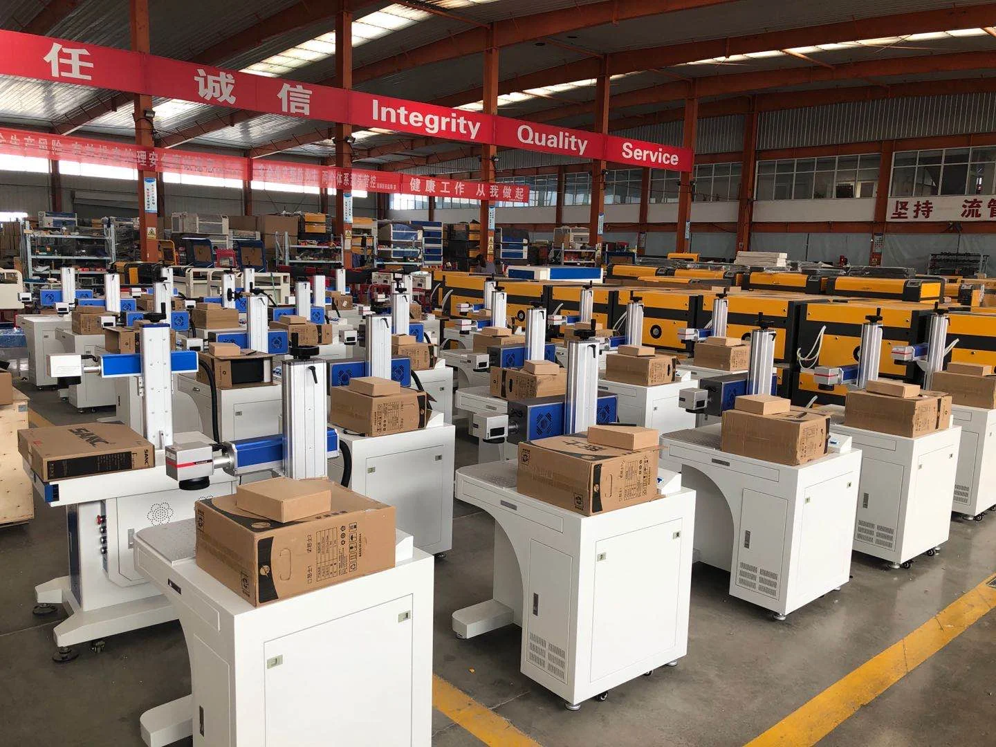 Raycus Fiber Laser Marking Machine Automatic for Metal for Retail and Hotels Supports AI BMP PLT Formats