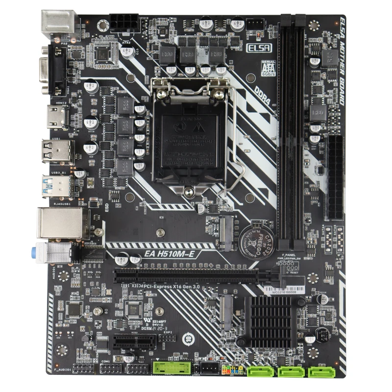 Esonic H510 ATX motherboard LGA 1200 socket Support 10/11th gen intel Pentium Core Celeron CPU