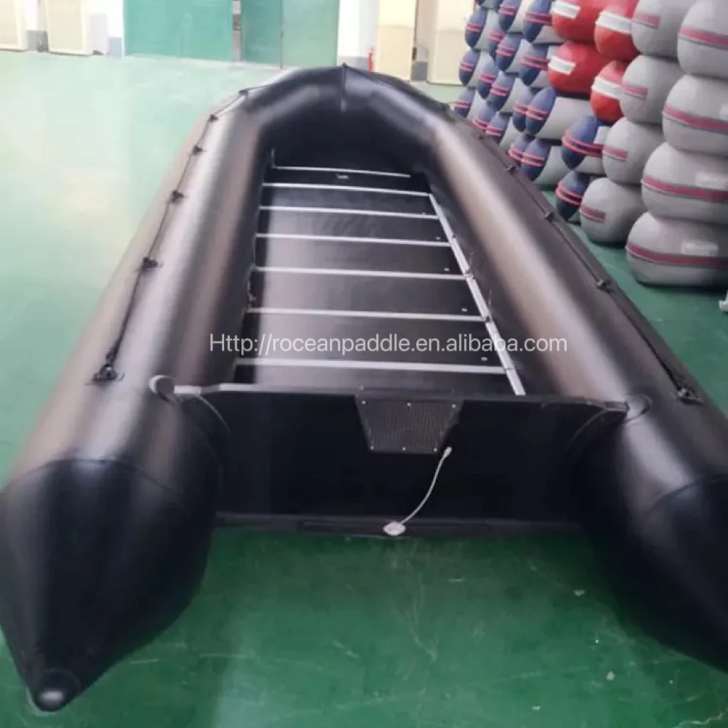 CE Factory 7m 8m 9m 10m Wood floor Inflatable boat Large Size Rubber Boat with Outboard Engine