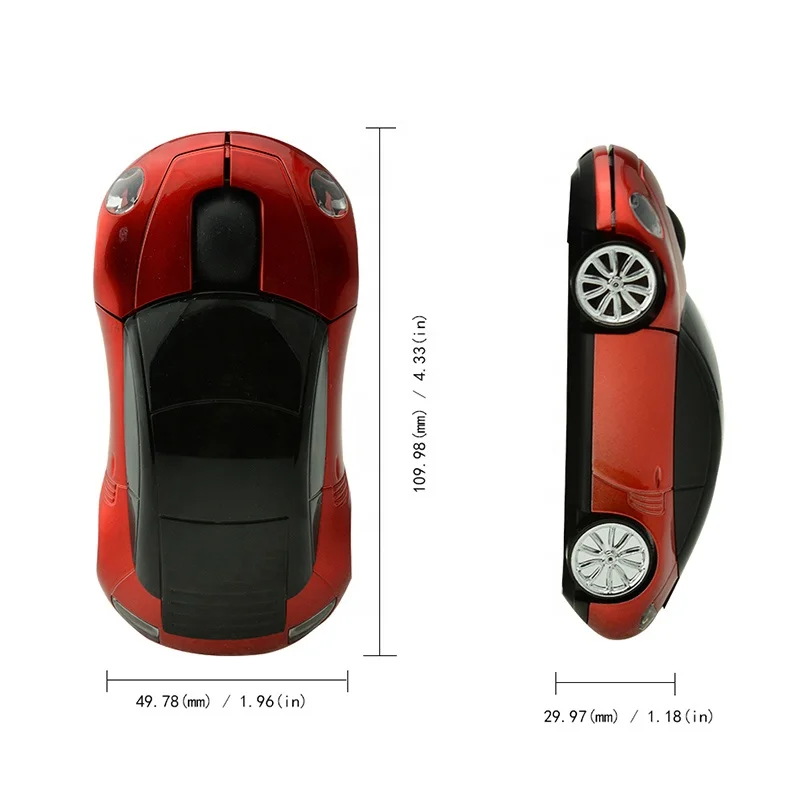 Car Shape Gaming Mouse Mini 3D Computer Mouse  Optical 2.4G Wireless Laptop Mouse Desktop Mice