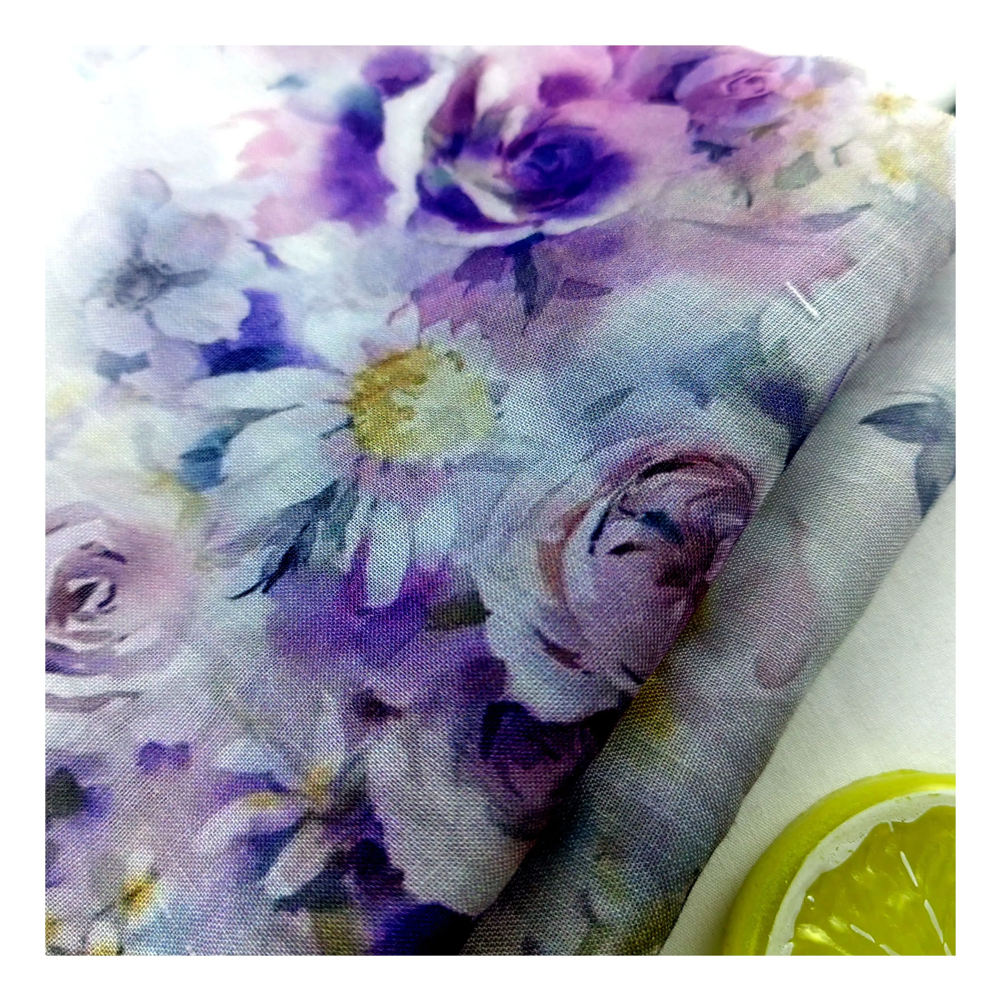 Popular High Quality Ramie Linen Fabric Breathable Summer Thin Skirt Fabric Digital Print Ramie Printed Fabric For Clothing