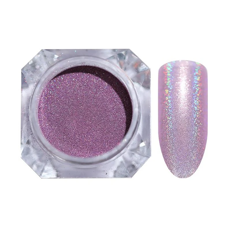 
YUXI Fashionable Professional Holographic nails Powder For Nail gel Polish 