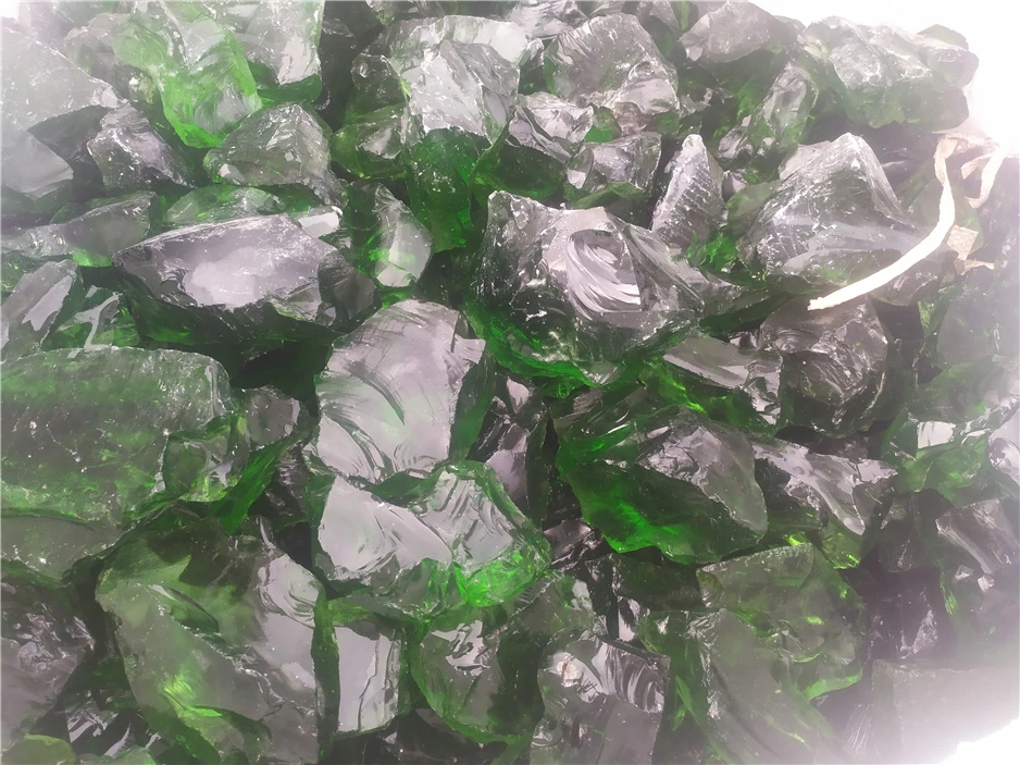 10-20cm gardening landscaping slag glass rocks for garden and glass gabion