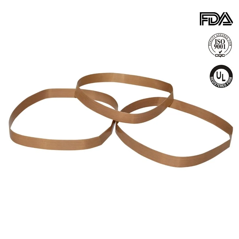 Высококачественный ленточный упаковщик, ленточный транспортер ptfe, стекловолоконная лента 750x15 мм