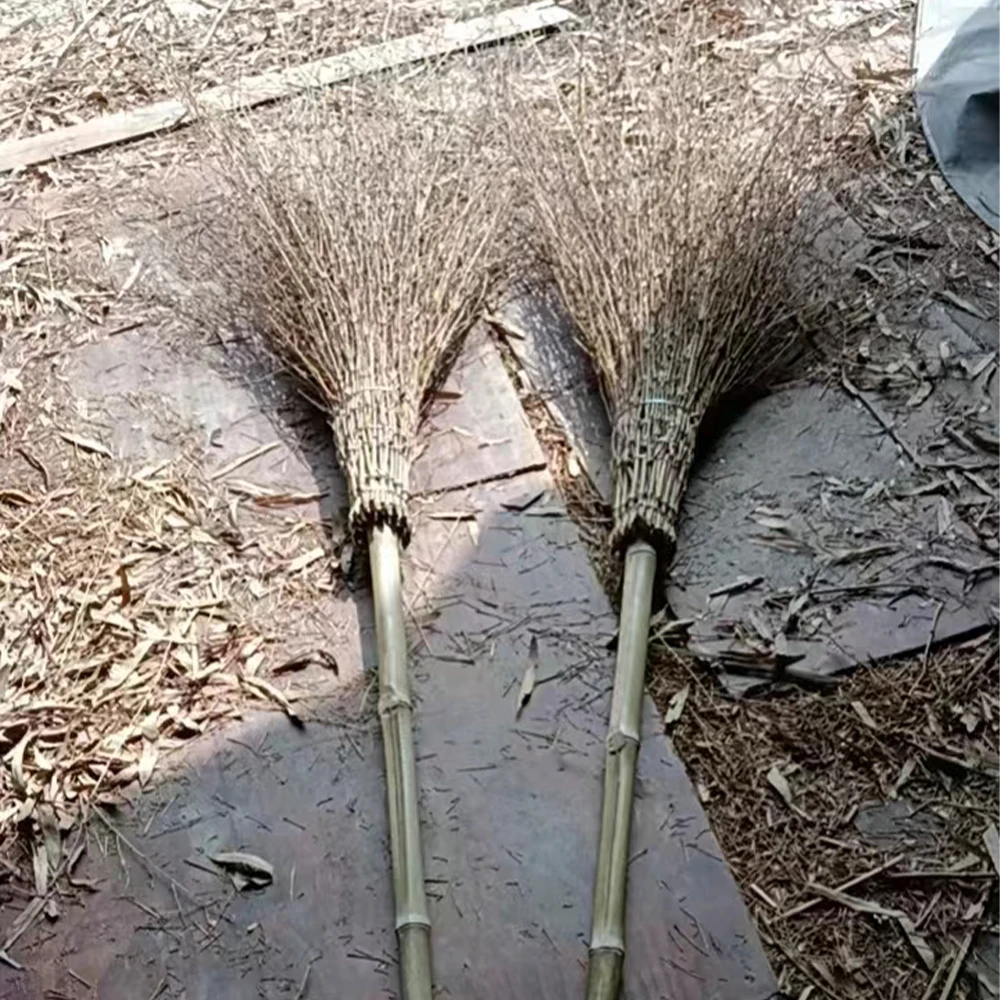 Agricultural furniture outdoor garden cleaning natural straw bamboo broom