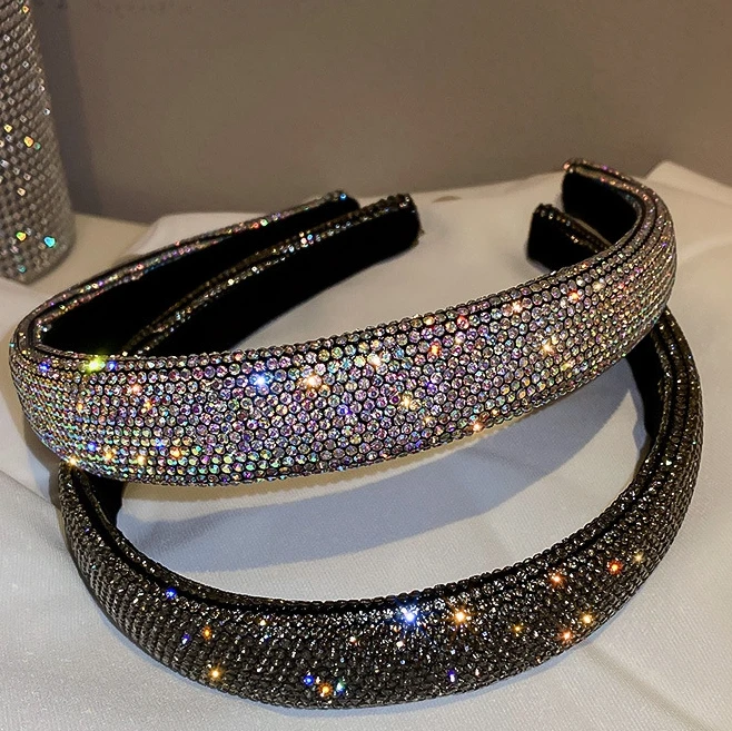 2022 holiday design women headband Jeweled Bling rhinestone party Hairband christmas Hair Accessories