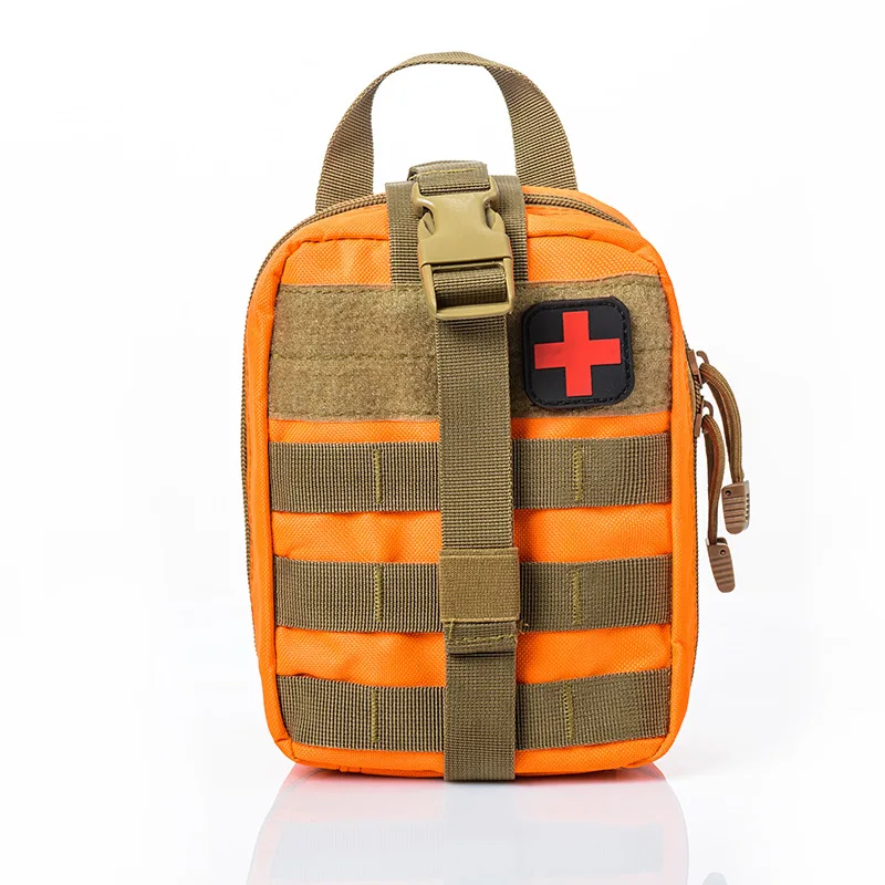 Tactical MOLLE Rip Away EMT Bag Medical First Aid IFAK Pouch orange Color