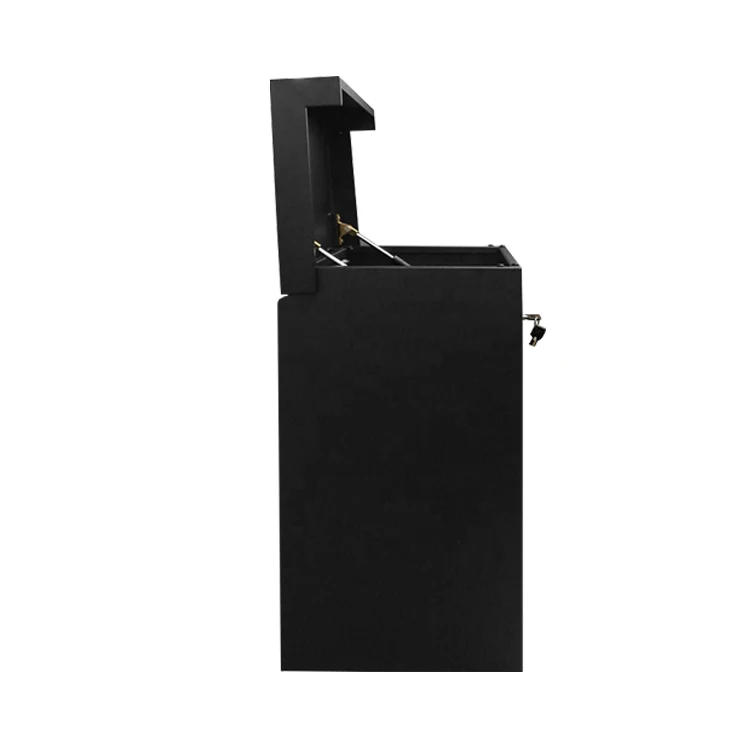 standing mini post mailbox american Parcel Mail Box black Outdoor Drop Box with Combination Lock mailbox