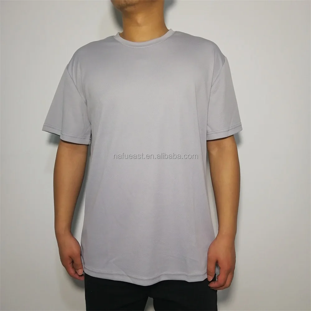3XL-5XL Sublimation Blank Short Sleeves Sports T-shirt Quick Dry Performance Sports Top Wear