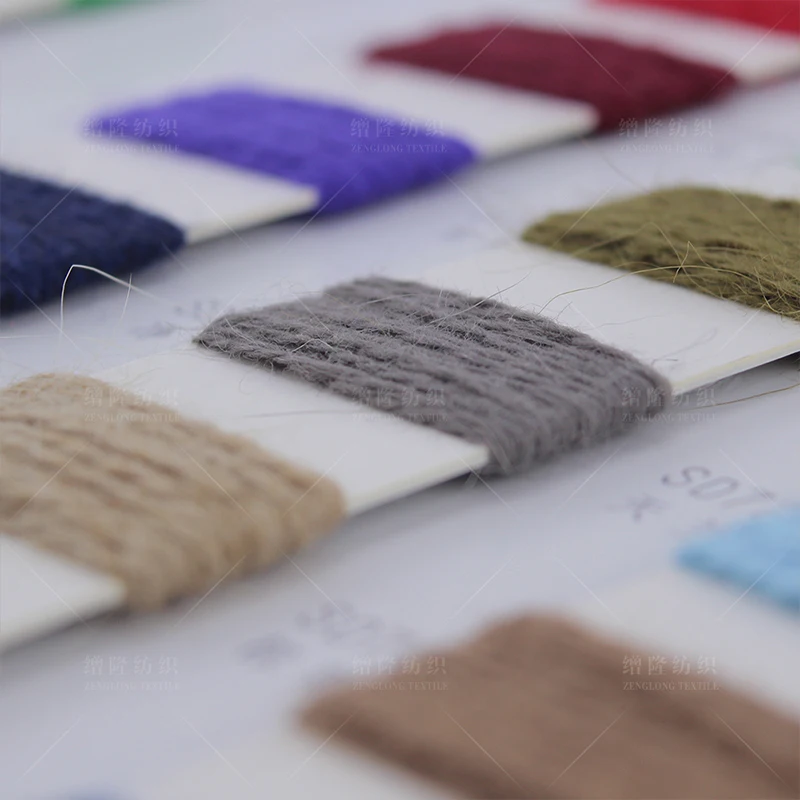 ZENGLONG yarn wholesalers 50% angora 50% nylon melange fancy long-hair velvet cashmere crochet yarn machine weaving mink yarns