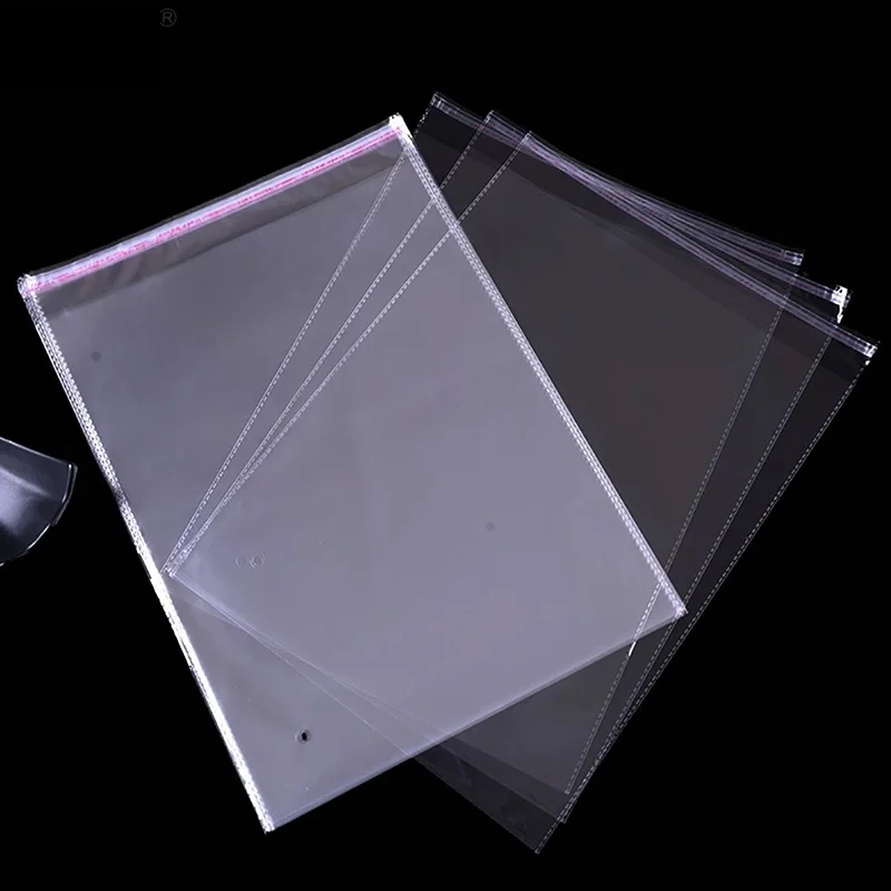 Custom Clear Opp Bag Packaging Self Adhesive Bags Plastic Single Storage Opp Clothing Organizer