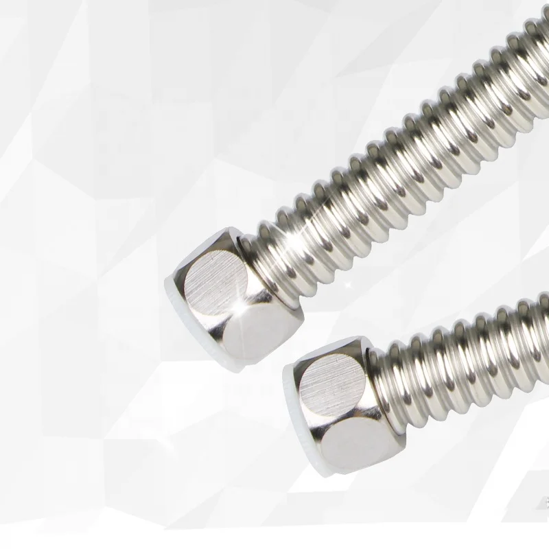 45cm food grade 304 stainless inlet and outlet pipe  flexible corrugated  hose