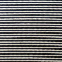 Navy regular line printing on white ant fleece polyester fabric printing knitting fabric