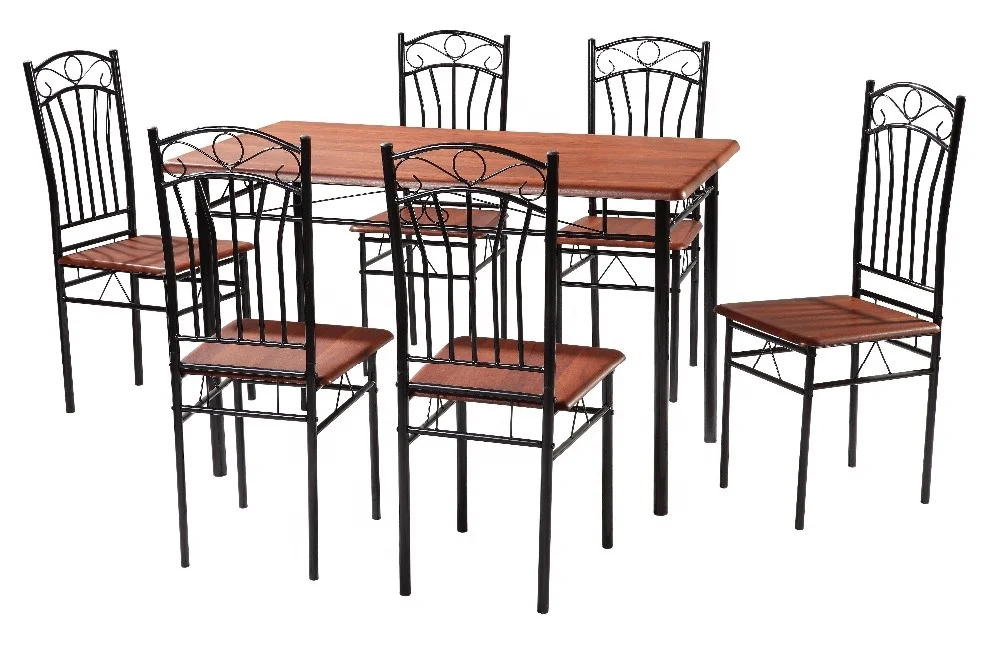 2018 Yukai Dining Room Furniture Dining Table Set 1+6
