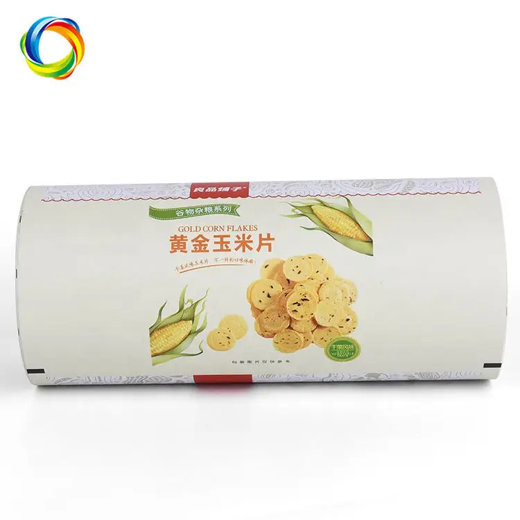 Gravure Printing Custom Size Colored Opaque Food Potato Chips Wrap Packaging Plastic Roll Film For Gummy Candy Sweet Lollipop