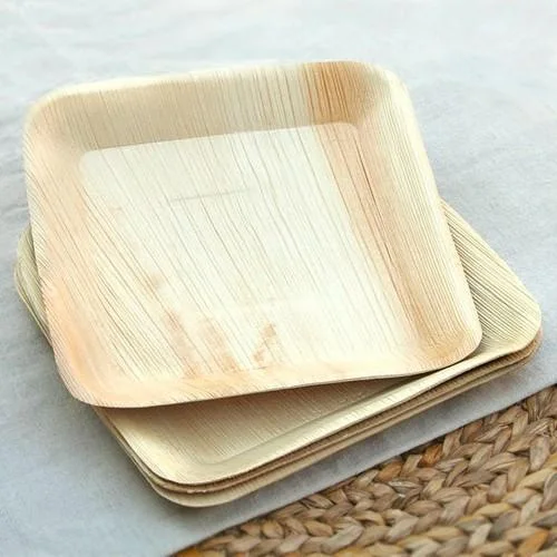 Portable Biodegradable Natural Palm Leaf Tray,chic Disposable Custom Shape Palm Leaf Plate,12 inch palm leaf pizza plates