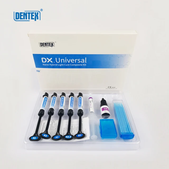 DX.Universal  Light cure composite resin kit, dental composite kit, anterior and posterior filling composite kit