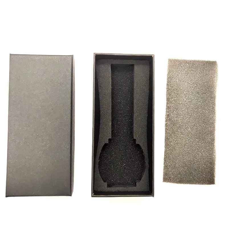 Customized LOGO paper kraft board watch box watch gift box black