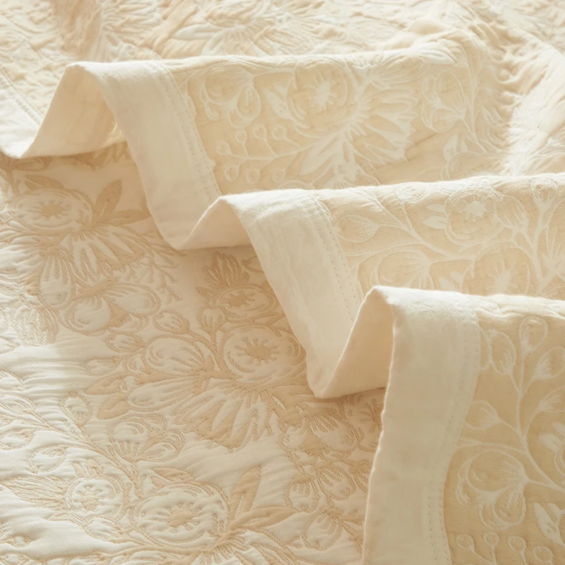 king size cotton Comforter set Bedding Sets 3pcs jacquard Bedspreads Close skin soft  Stitching Quilt set bed blanket