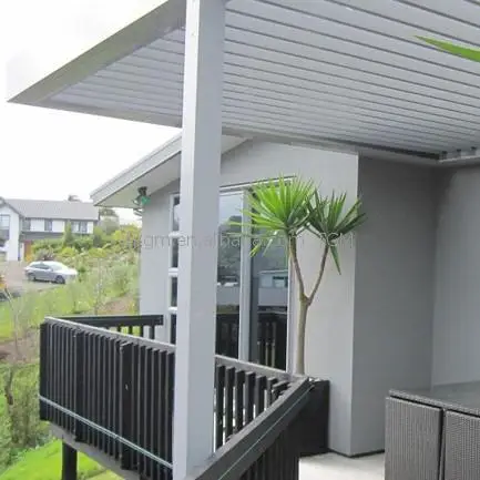 
Aluminum Pergola With Adjustable Electric Ventilation Louvers 