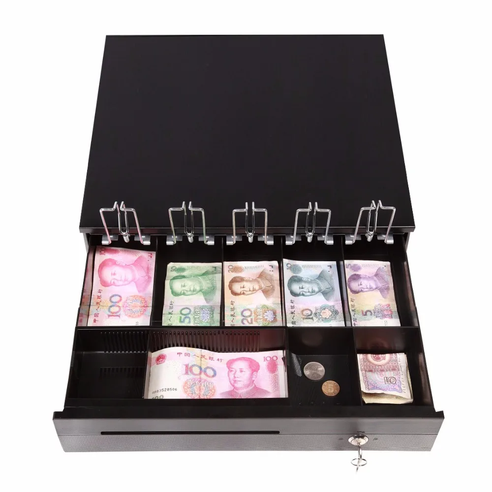 Supermarket POS Cash Drawer, Hot Sale 5 Bills 4 Coins Retail Supermarket Pos System Cash Drawer