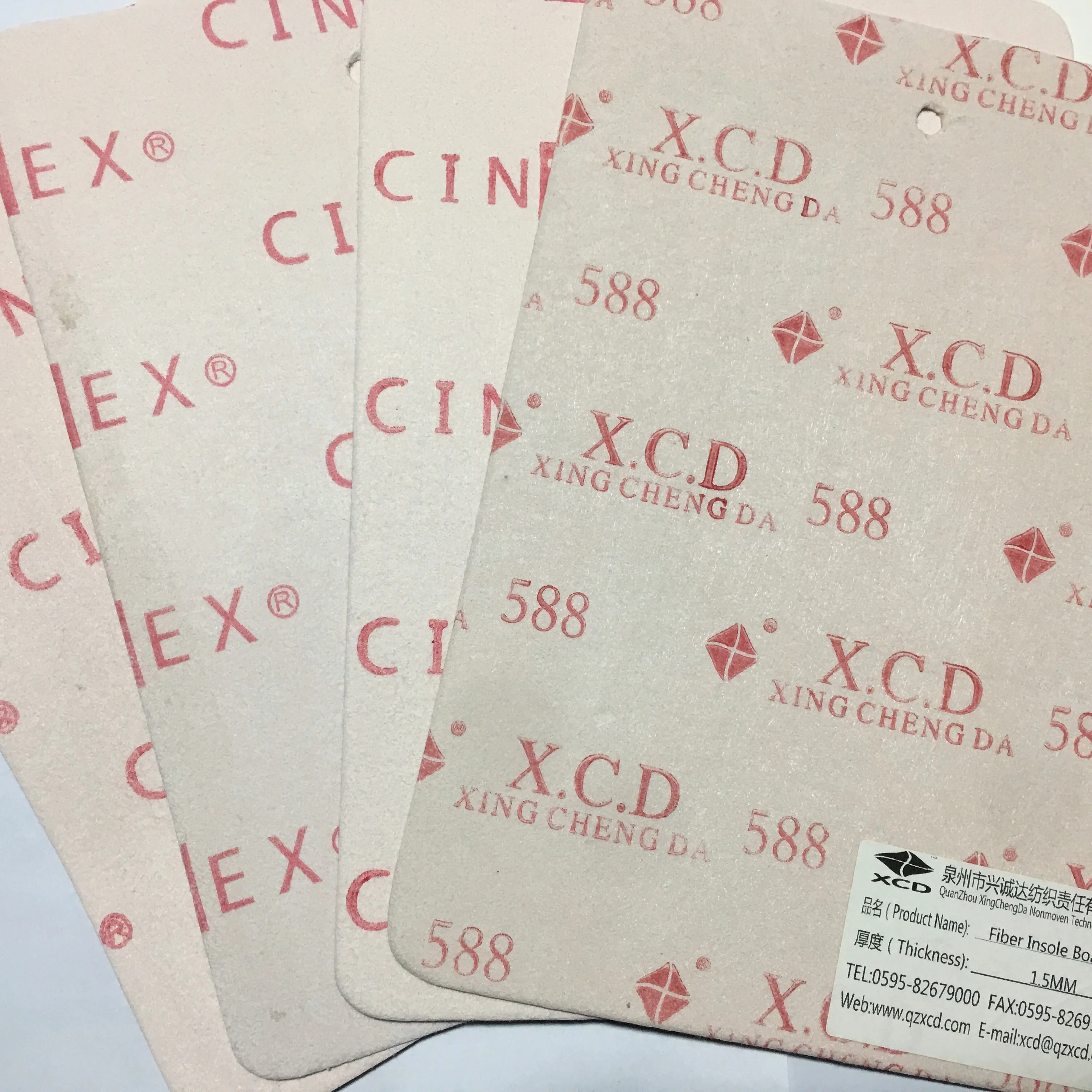 
Chinese Manufacturers High Quality sports shoe materials insole Fiber cement Insole Board for footwear 