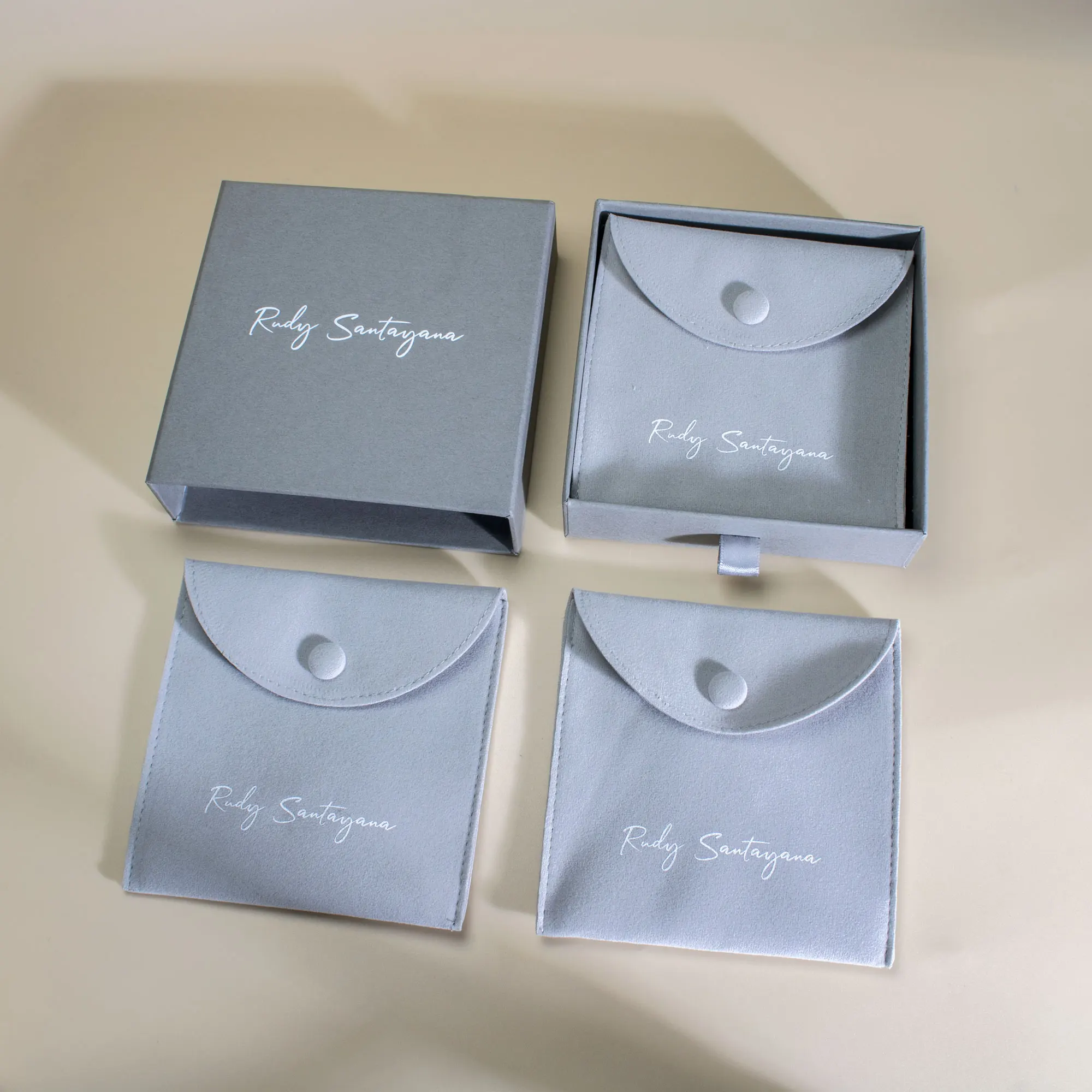 Custom Cardboard Paper Drawer bracelet Box And Pouch Pendant Necklace Ring  Bag Drawer Gift Jewelry Box Jewelry Packaging Box