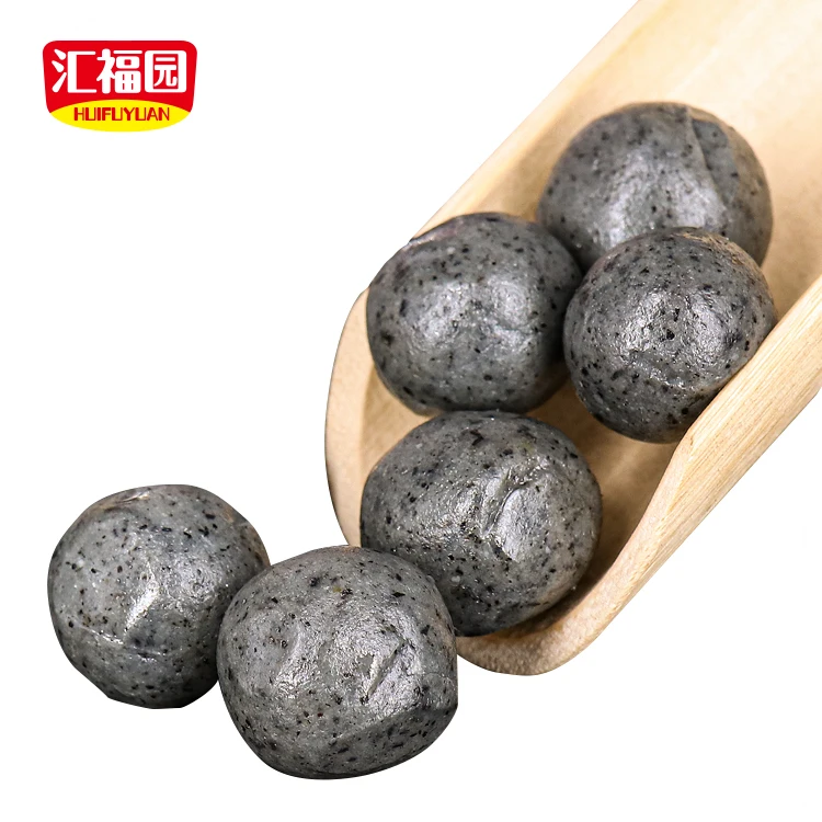 
Ball shape soft type black sesame candy 