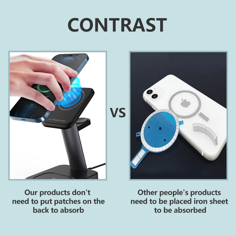 2021 Original Factory 3 in 1 Electronic Accessories Watch Wireless Charger Magnetic for