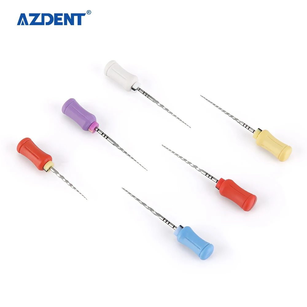 Инструменты AZDENT для ручного использования стоматологические NiTi Endo файлы рыболовные супер-напильники
