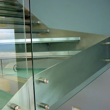 Prima factory Stair Double-sided board stairs  Cable  glass Railing Stringer with Wooden Step Design