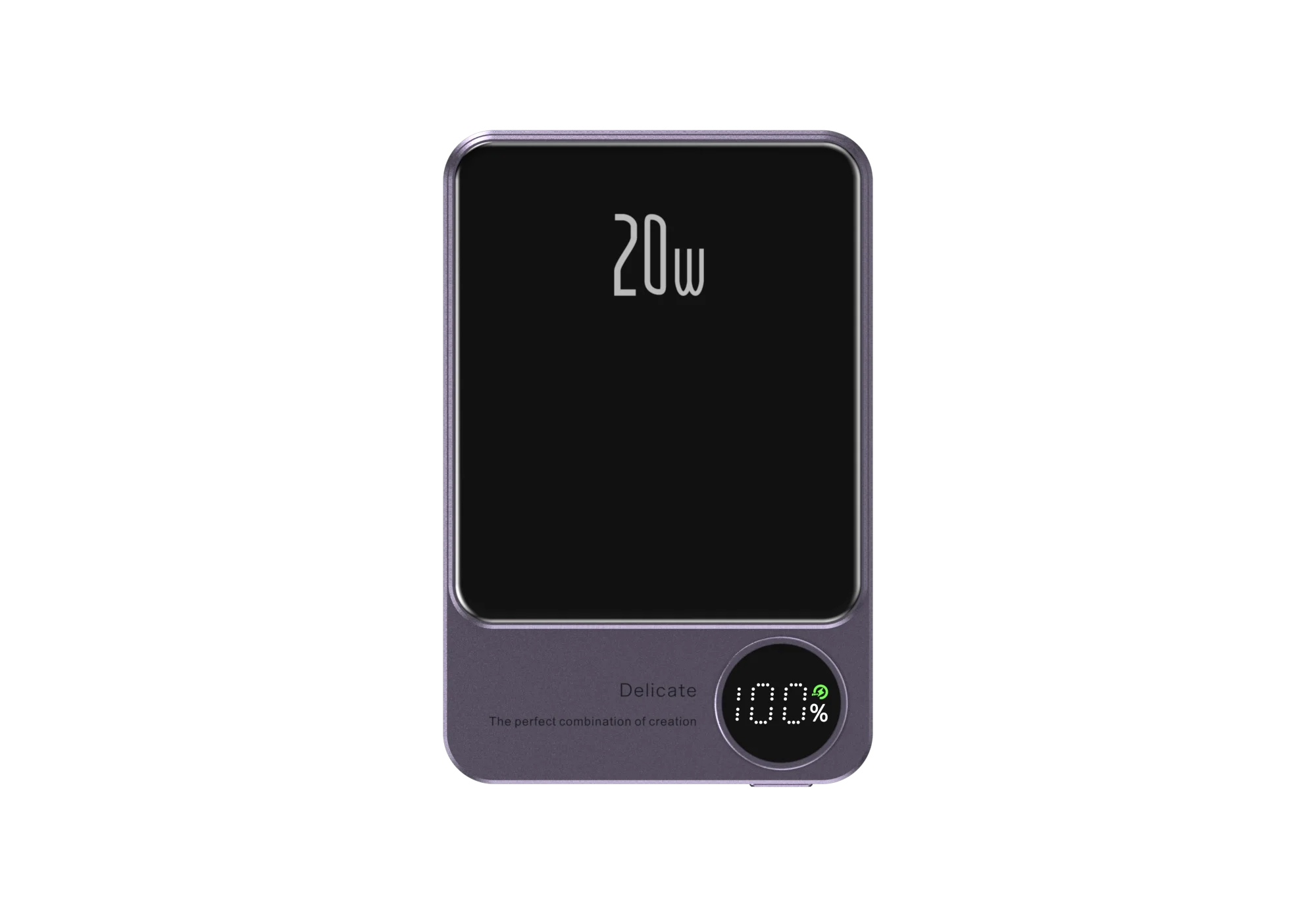 Newest Mini Portable Charger 5000mah 10000mah Powerbank Magnetic Wireless Charging Metal Power Bank with Led Display Q9