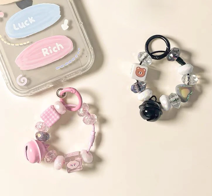 Promotional Gift Key Fob Wristlet Lanyard  for Girls Wristlets Wallet Hand Bag Strap Cellphone with Transparent card Lanyard