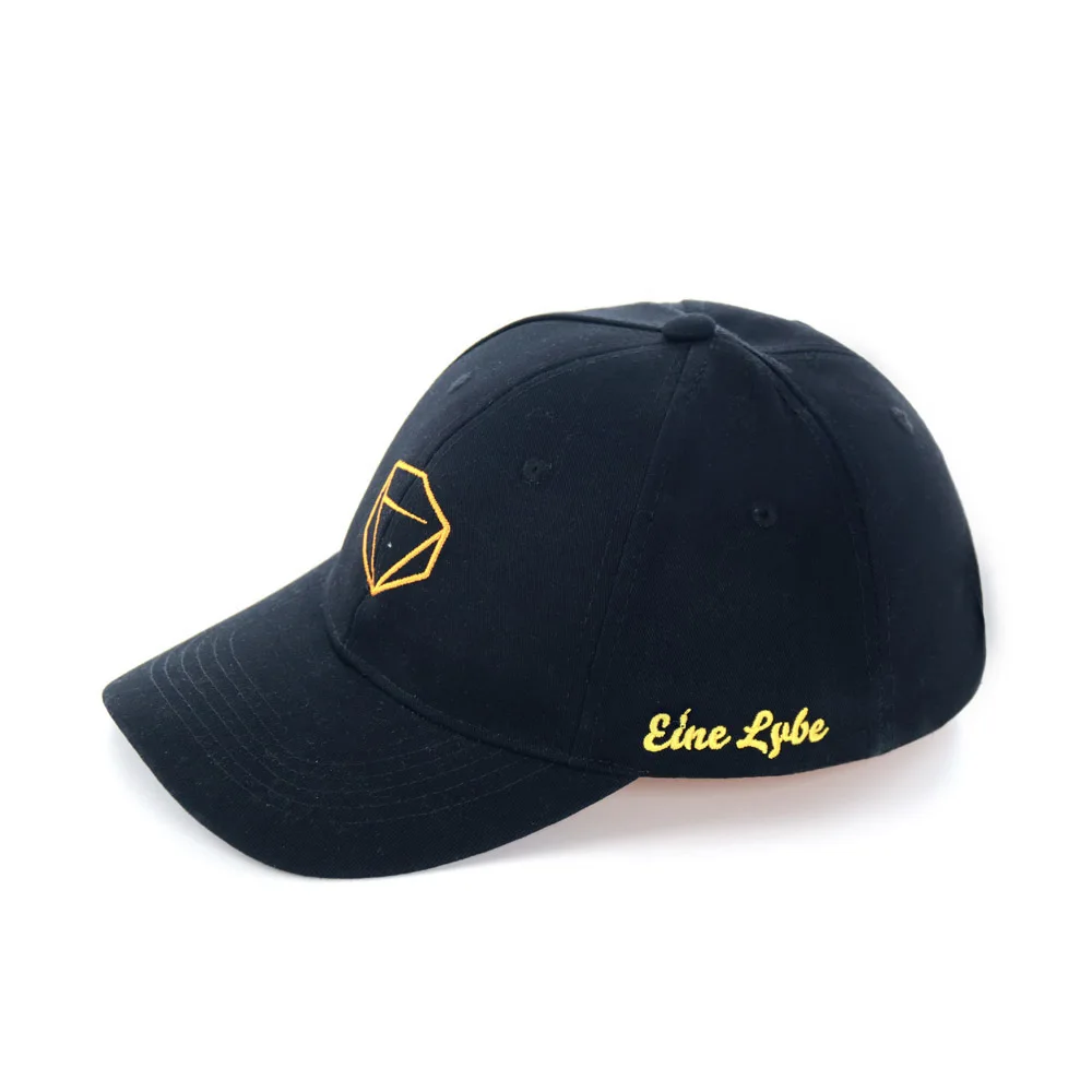 Black High Quality Wholesale Custom Plain 6 Panel Blank Baseball Cap Hats