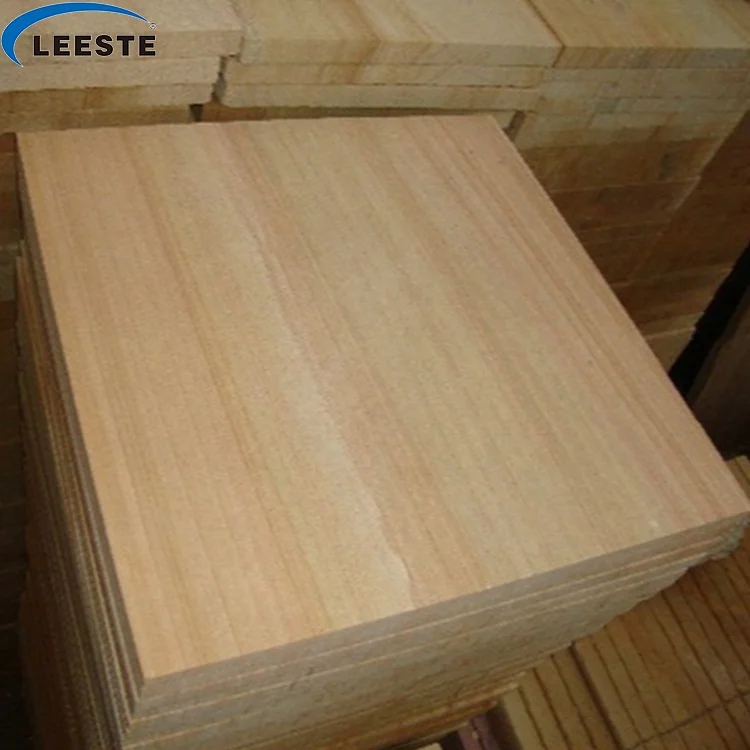 Factory Price Hot Chinese Natural Wooden Yellow Sandstone Wall Tiles