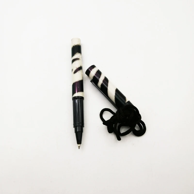 Zebra pattern ball pen with tiger skin pattern, custom cheap promotional pen