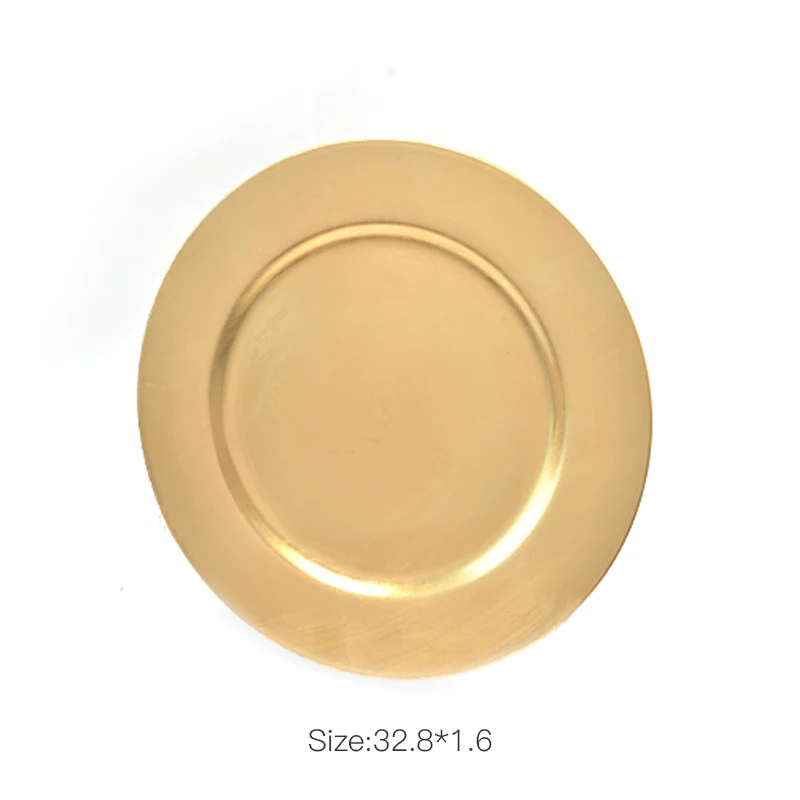 13 inch Round Under Plate Charger Plate Gold Dinner Plates