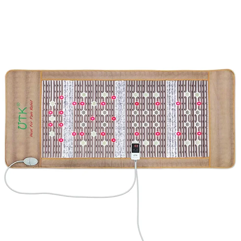 PEMF Full body Infrared Therapy Jade Tourmaline Heating Mat Amethyst Crystal Mattress For Pain Relief