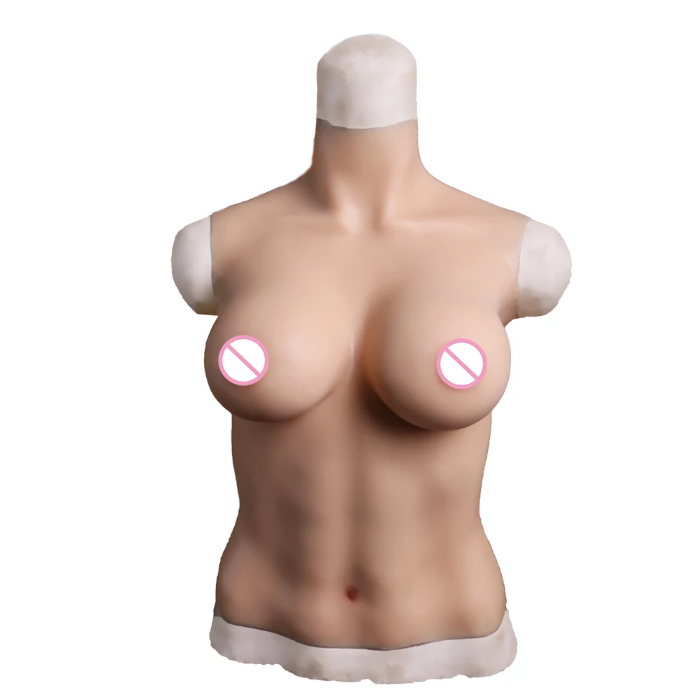 KnowU Hot Sale D Cup Breast Prosthetic Halfings Long Transgenders Silicone Breast Form for Crossdressers Transvestite