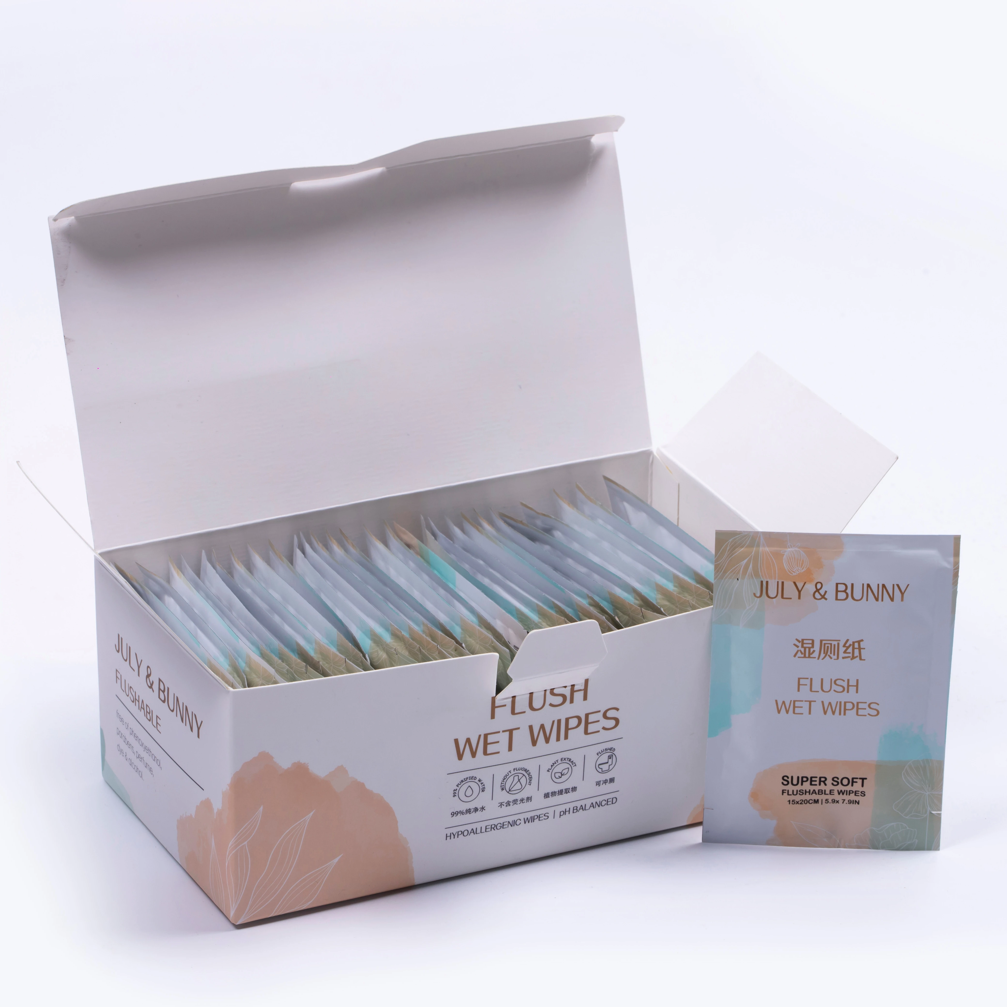 Biodegradable And Washable Skin Friendly Wet Wipes, Clean Wet Wipes For Baby Skincare