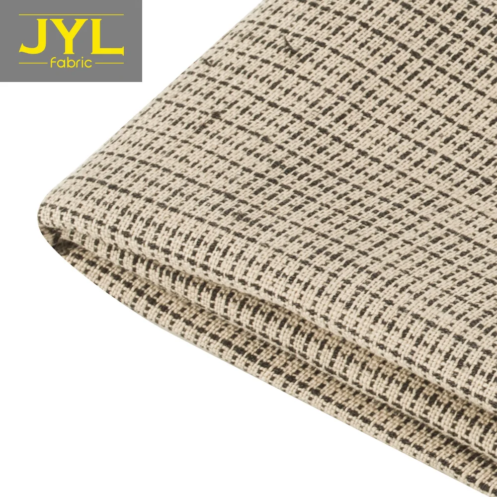 
JYL 100% linen fabric spring shirts clothing plaid linen fabric ST1814# 