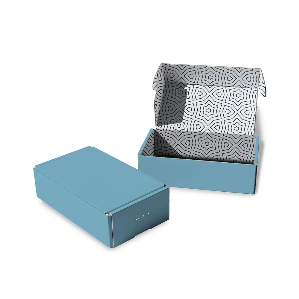 Custom corrugated gift fold box OEM factory eco friendly shipping paper mailer box packaging with logo