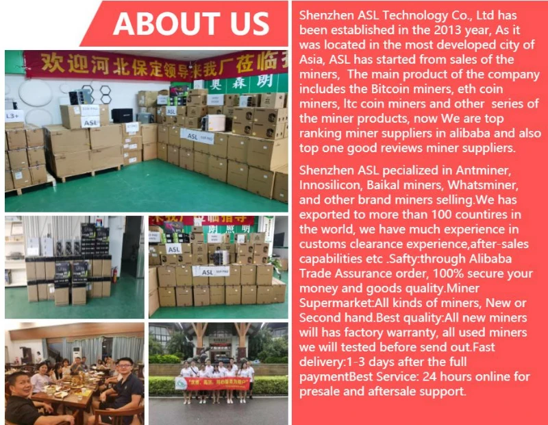 Shenzhen ASL New and used Equihash  Z15  Z11 135ksol/s  Z15 420ksol/s