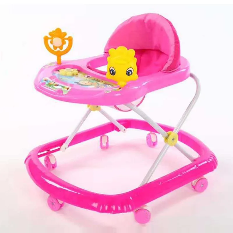 Baby starter Baby walker anti-O-leg anti-rollover music folding baby walker