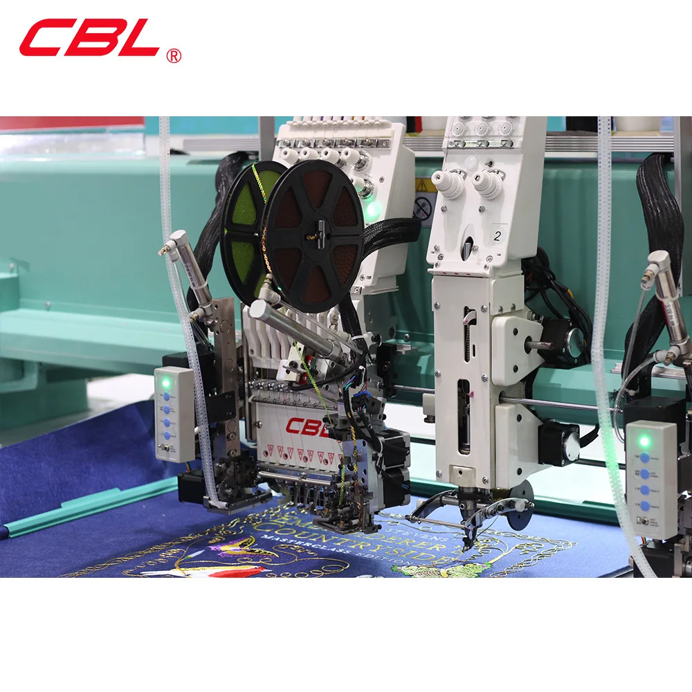 CBL Автоматическая усовершенствованная многофункциональная популярная высокоскоростная компьютерная вышивальная машина для скручивания пайеток и бисера