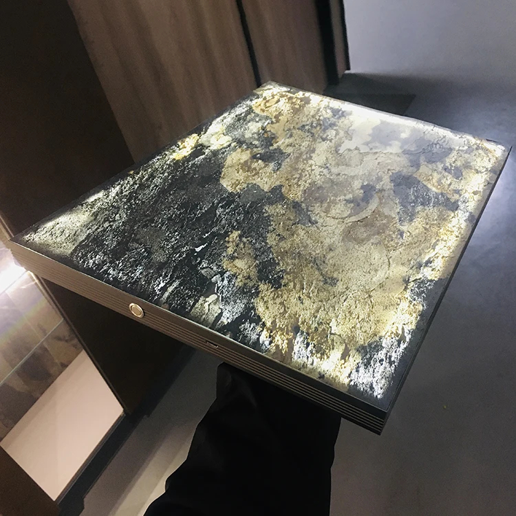 Luxury Translucent Stone Veneer Brings The Beauty Of Changing Seasons Indoors With Its Vibrant Blend