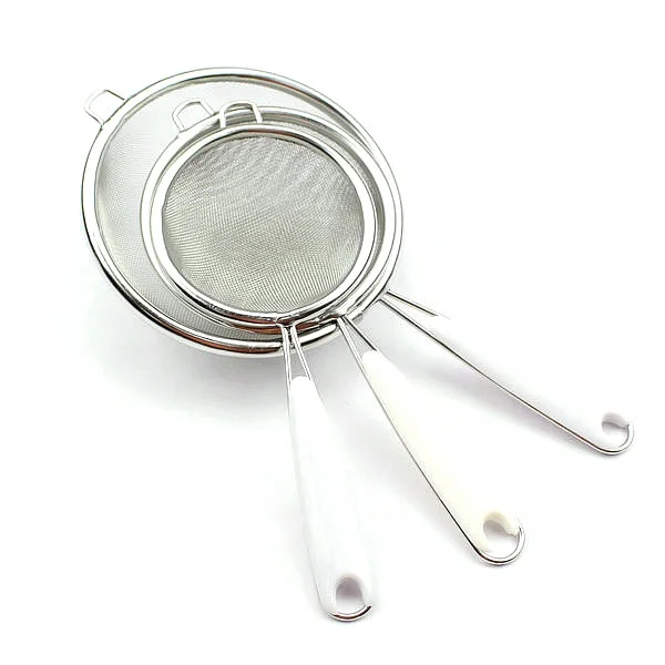 Kitchen accessories Stainless steel kitchen utensils mesh strainer colander