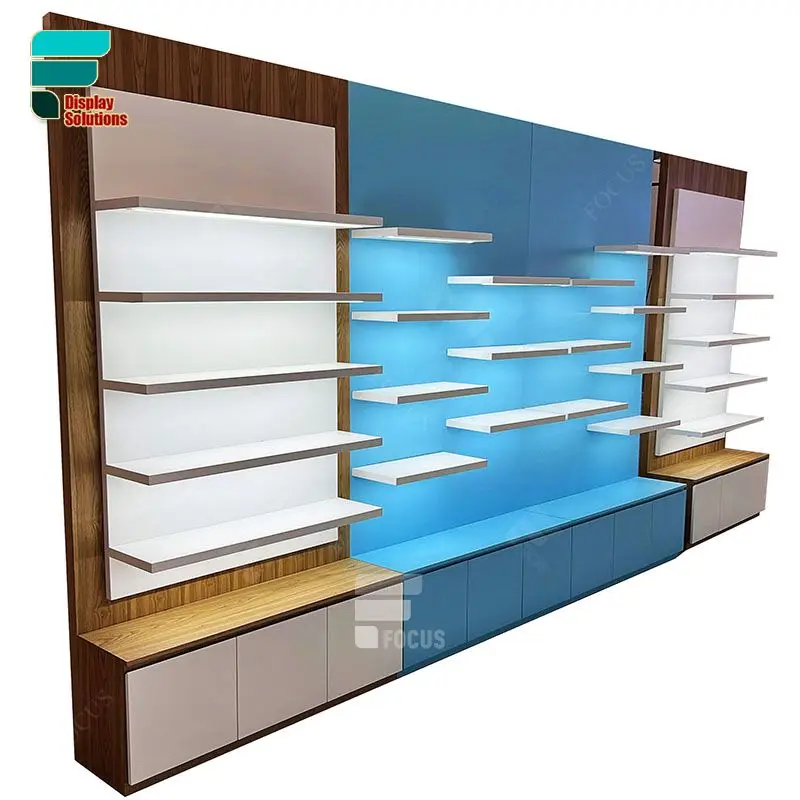 Shisha Store Window Display Show Glass Shelves Rack Dispensary Shelving Smoke Retail Shop Display